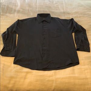 Paul Smith London Standard Fit Dress Shirt in Navy